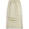 Li Ning Sports Lifestyle Series Solid Color Mid Waist Comfortable Breathable Loose Casual Long Skirt Women Skirts Foam-Khaki ASKU158-1