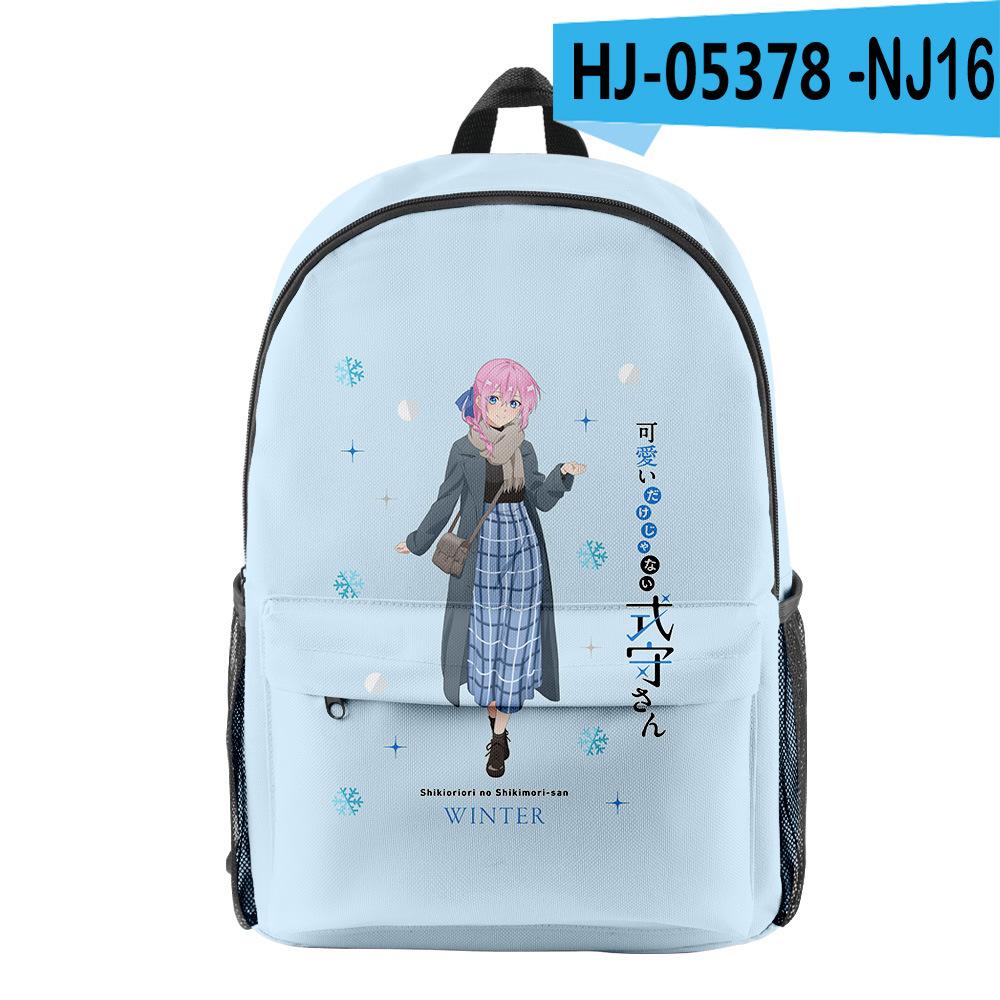 Classic Shikimori's Not Just a Cutie pupil Bookbag Notebook Backpacks 3D Print Oxford Waterproof Boys/Girls Travel Backpacks
