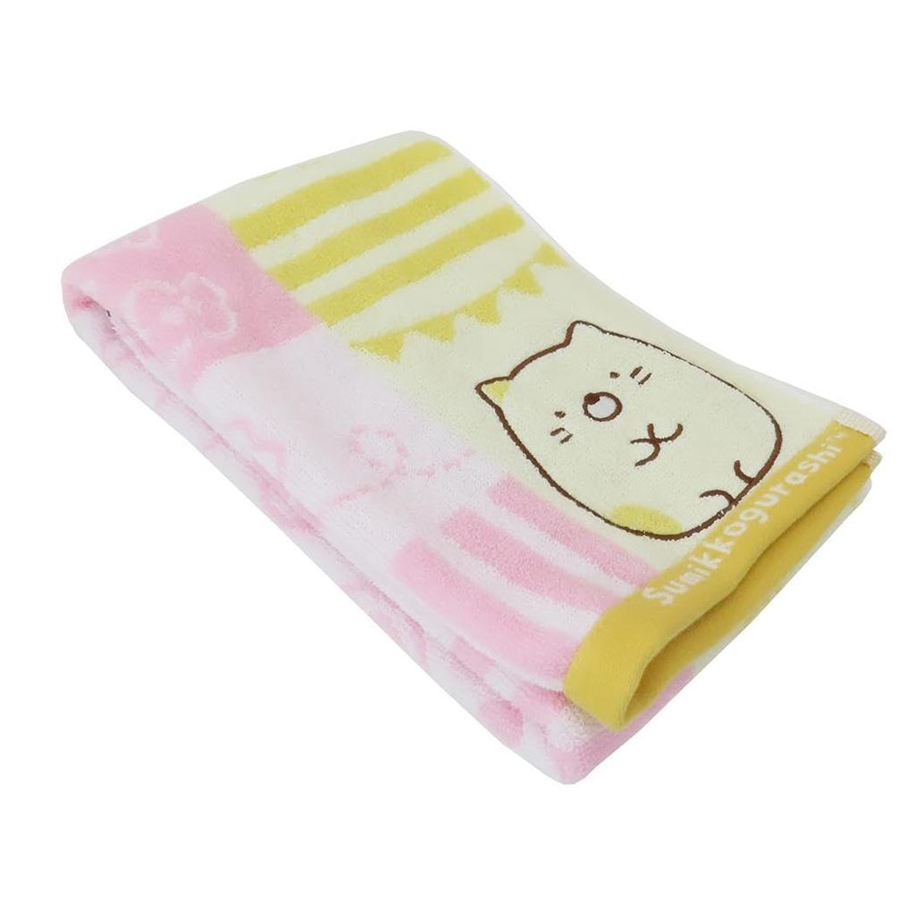 Marushin Sumikkogurashi Chambre Cat Face Antibacterial and 6575032500 Towel, Cotton, Deodorizing,