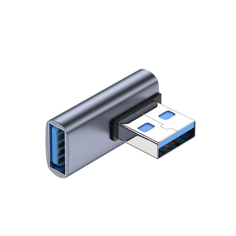 180 Degree Elbow USB C Adapter Type C USB C OTG To USB Converter U Shape USB-C 3.0 Connector for Computer Phone Tablet Adapter 3