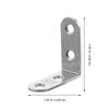 10 Pcs Wood Bracket Small Brackets Metal Shelf for Braces Cabinet Angle Stainless Steel Corner
