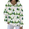 Christmas Hoodies For Women Funny Cute Printed Holiday Sweatshirt Winter Oversized Pullover Tops