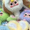 1 Piece Kawaii Doll Pendant Ornament Baby Three Mini Wealth Rabbit Series Action Figures Plush Toys Surprise Gift