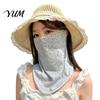Lightweight Summer Face Mask Women Neck Sun Protection Mask, Cotton Dot Print UV Outdoor Cycling Cover, Foldable Gaiter Scarf for Driving Camping