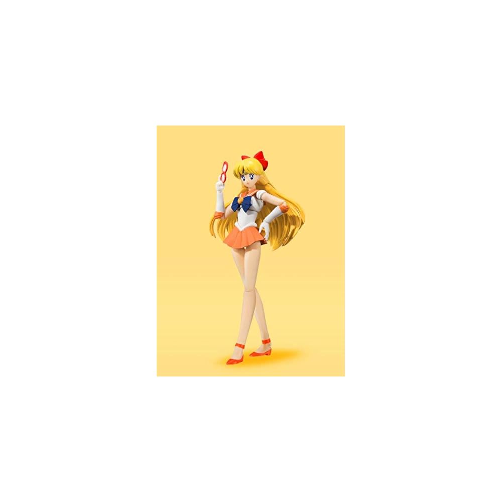 TAMASHII NATIONS S.H. Figuarts Sailor Moon Sailor Venus Animation Color Edition 140mm Painted Action Figure