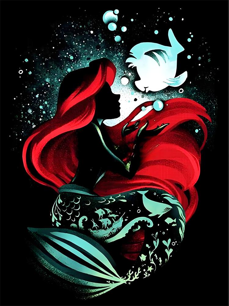 Disney 5D Diamantmalerei Disney Charakter Neon Silhouette Stil Dekoration DIY Voll Diamant Mosaik Einlege Kreuzstich Set Geschenk