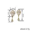 Xiaomi Huitan Romantic Sweet Gold Color Women Drop Earrings Inlaid Shining CZ For Wedding Party Daily Trendy Cute Accessories Jewelry