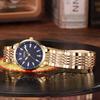 Business Style Men's New Round Large Dial Steel Strap Quartz Watch High-end Atmosphere Birthday Gift.