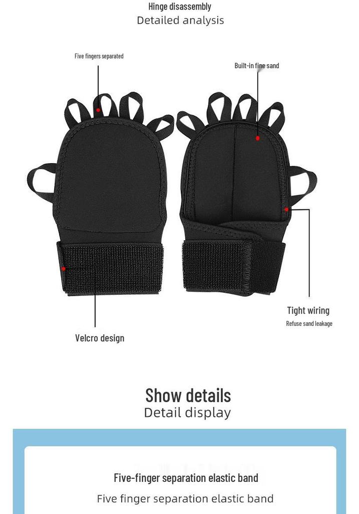 Weighted Adjustable Fitness Gloves for Boxing, Exercise & Wrist Support