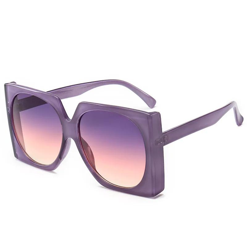 Y2k Candy Color Square Sunglasses for Women New Fashion Elegant Gradient Sun Glasses Female Oversized  Mujer Lentes