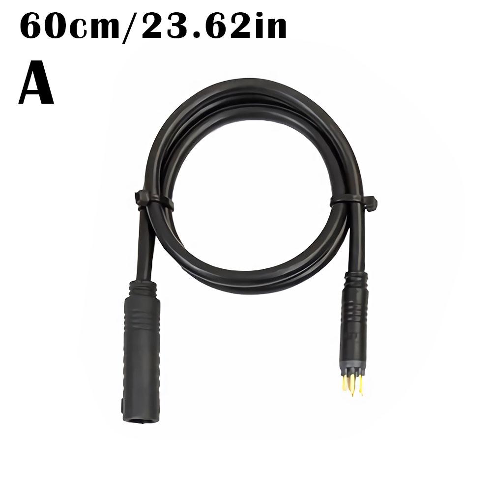 E-Bike Stromadapter Kabel Verlängerungskabel Stecker Wasserdicht Schnellverschluss Leitung 60cm 130cm 160cm Motorverlängerungskabel