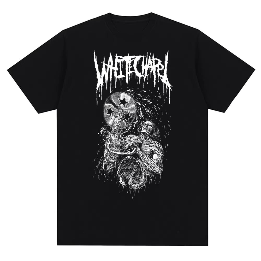 Streetwear Whitechapel Deathcore Band T-Shirt Clothing Unisex  Casual Top Short Sleeve Fashion Oversized Tee Hip Hop Classic Y2k