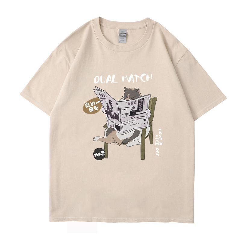 Japanisches Harajuku T-Shirt Frauen Streetwear Lustiges Anime Cartoon T-Shirt 2024 Männer Baumwolle T-Shirt Tops Tees Hip Hop