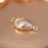 2Pcs Natural Stone Connector Drop-Shaped Faceted Connector Charms For Jewelry Making DIY Necklace Bracelet Accessory