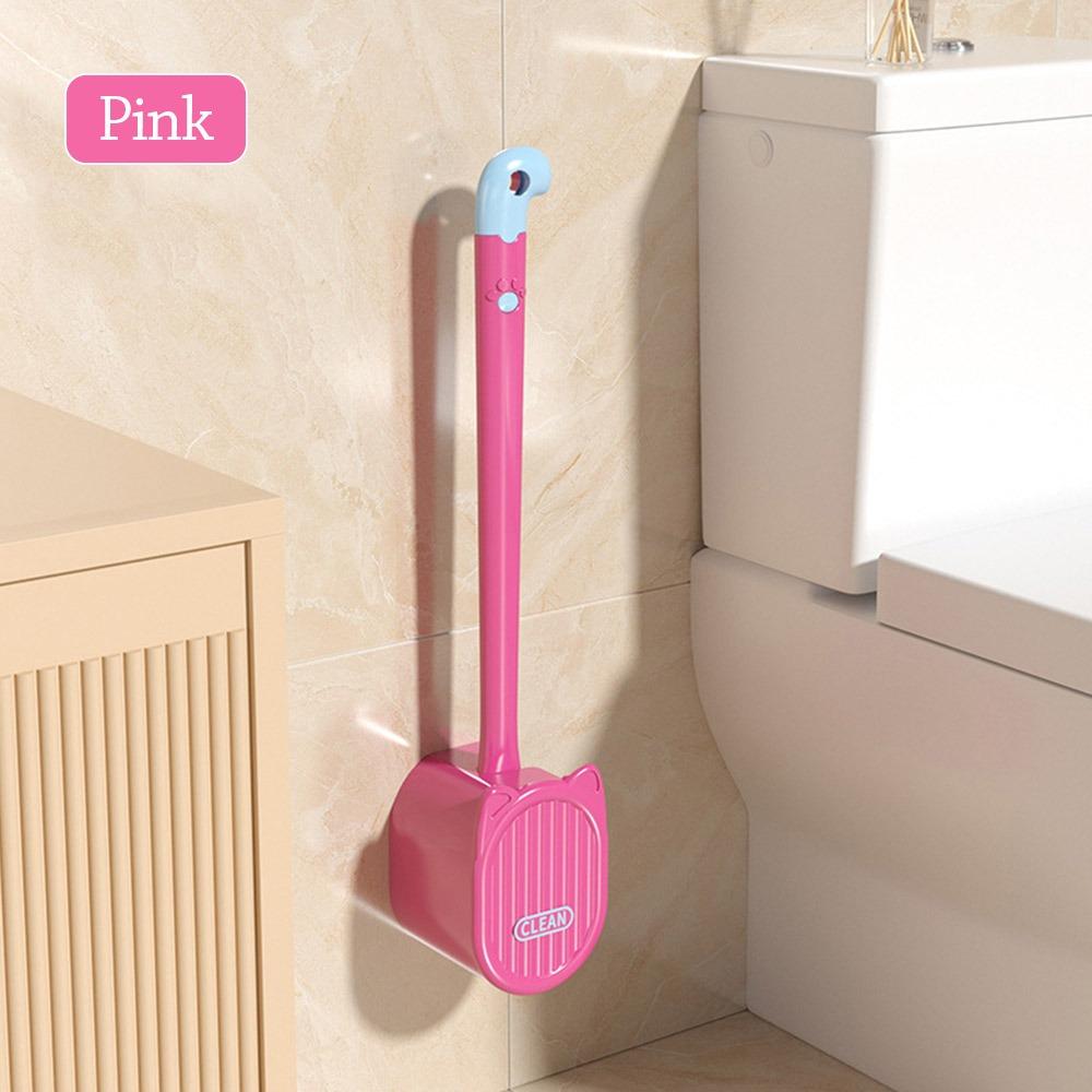 1pc with Storage Box Toilet Brush Double Headed Clean Brush Toilet Bowl Brush  for Bathroom