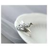 Adjustable Open Ring Women Men Vintage Design Sterling Animal Motif Finger