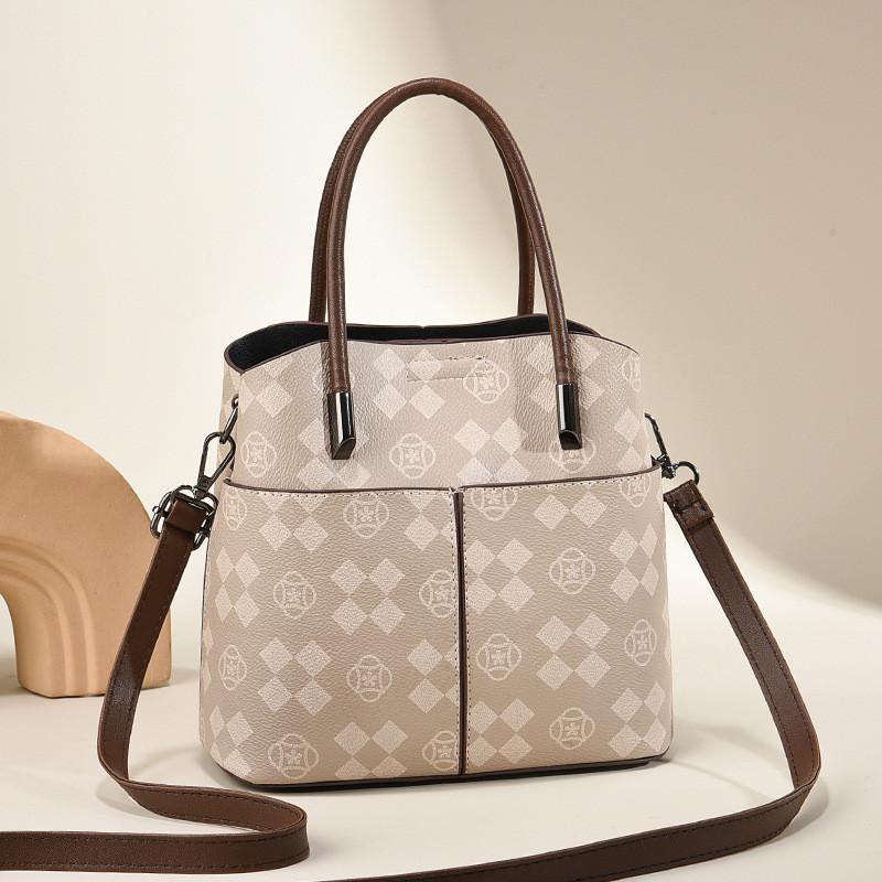 

Trendy New Women s Plaid Shoulder Crossbody Bucket Bag With Large Capacity And Durable Quality Khaki