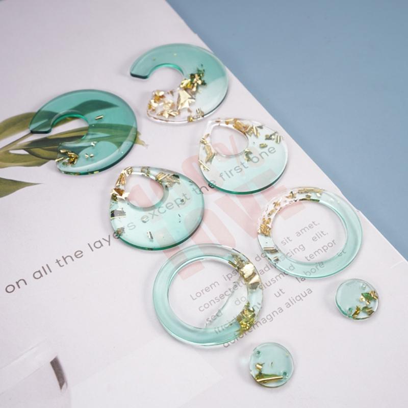 Crystal Epoxy Resin Mold DIY Crafts Jewelry Pendant Mold Handmade Multi-style Earrings Eardrop Danglers Silicone Mould