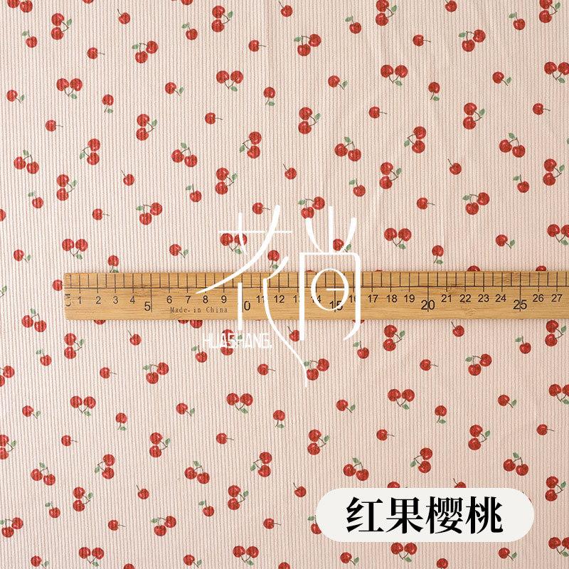 100*150cm Soft Elastic Thick Corduroy Fabric Graffiti Small Heart Winter Children's Clothing Handmade Jacket Shoes Bag