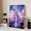 DIY Diamond Painting Wonderland Castle Cross Stitch Kit Mosaic Art Diamond Painting Full Circle Diamond Home Decoration