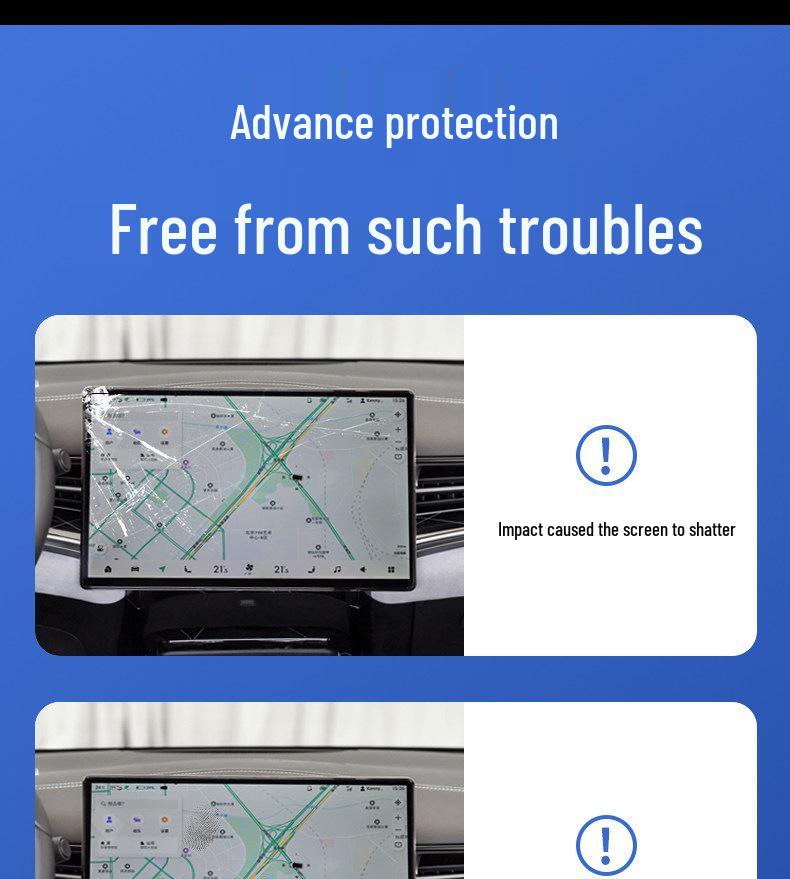 Anti-Glare Tempered Film for 2022-2025 BYD Seal 06 GT EV Navigation Dashboard