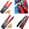 RJ45 Crimp Tool Pass Through Cat6 Crimping For Cat5 Cat5e Cat6 8P6P Connector Ethernet Crimper Ethernet Crimper