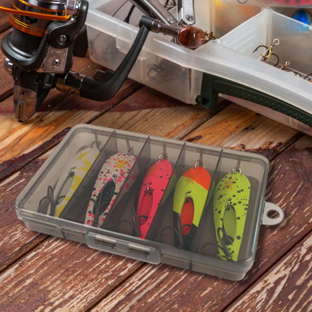 5Pcs 4g Metal Spoon Fishing Lures with Treble Hooks Spinner Bait Crankbait for Bass Pike Fishing Accessories
