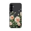 Rose Flower Paintings TPU Case For Samsung Galaxy S24 S25 FE S26 S25 S23 S22 Ultra A17 A56 A16 A55 A25 A15 A36 A54 5G Lanyard Soft Cover