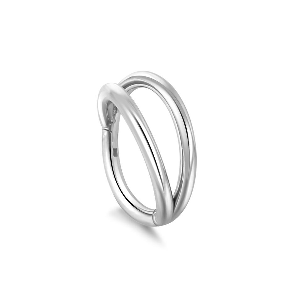 

1Pc Titanium Nose Hoop Daith Earring Conch Helix Septum Piercing Clicker Segment Helix Rook Ear Piercings Women Body Jewelry 16G 16G 1.2x8mm