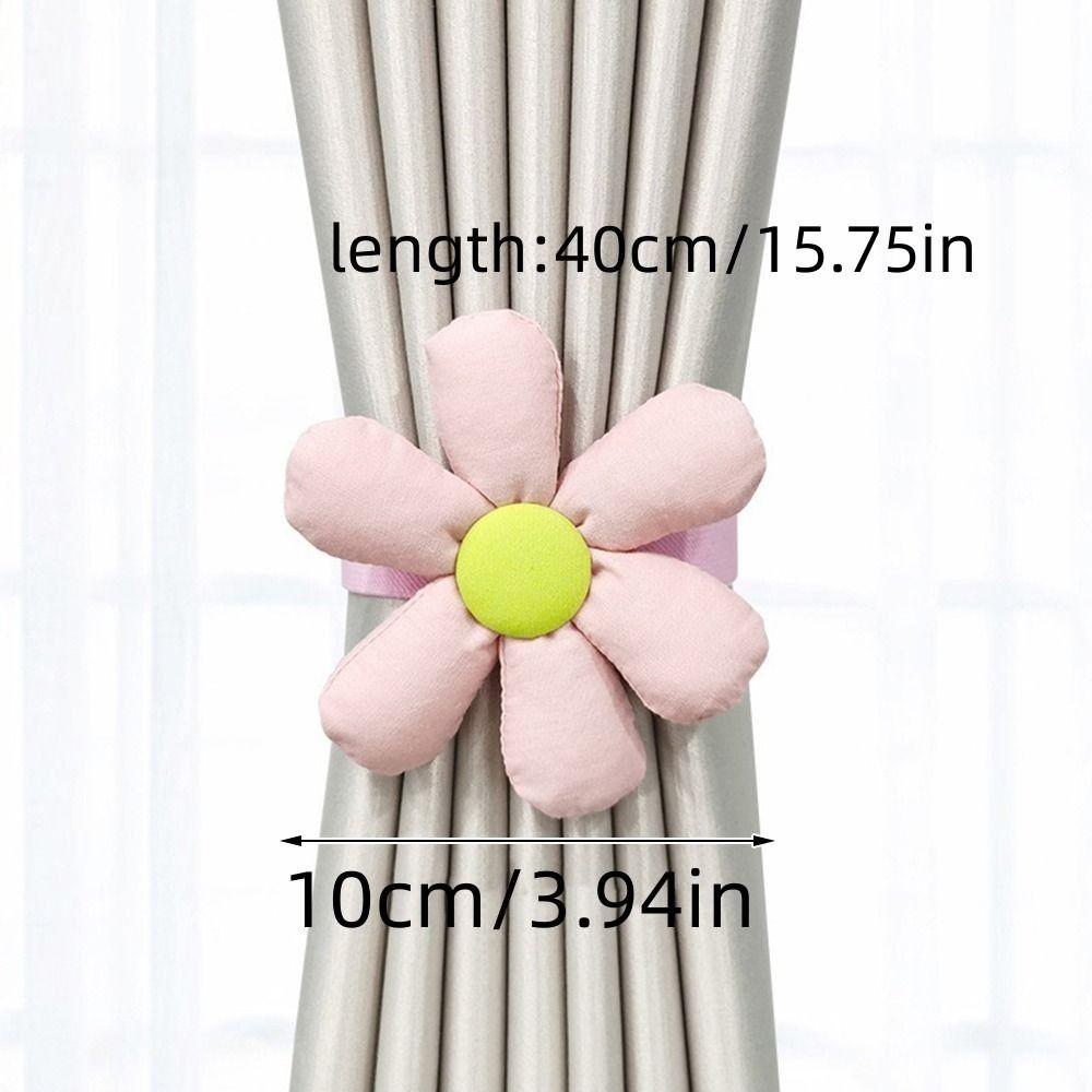 Fashion Elastic Band Curtain Tieback Flower Shape Cartoon Window Curtain Buckles Curtain Rope Holders Kids Room