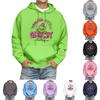 Men's Print Hooded Sweatshirt Long-Sleeve Casual Pullover Hoodie Hooded Sweatshirt