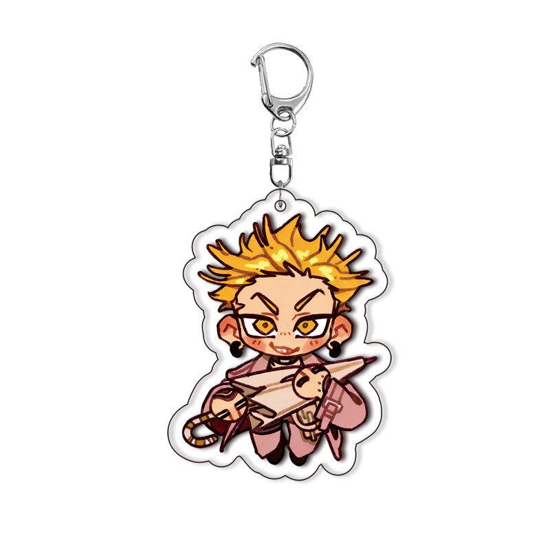 

Acrylic Key Chain for Gachiakuta Riyo Rudo Jabber Zanka Nijiku Enjin Q Version Anime Peripheral Acrylic Key Buckle Birthday Gift 3psc