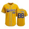 Camiseta de Béisbol Personalizable para Hombres y Mujeres Botones Delanteros Manga Corta Camiseta Deportiva Nombre del Equipo y Número Impresos Disponibles