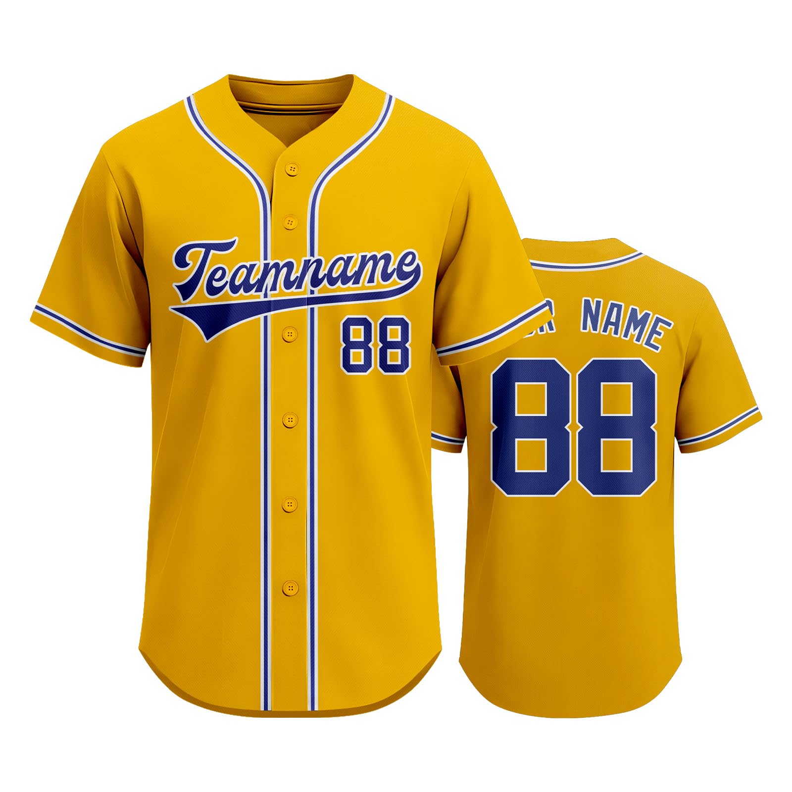 

Customizable Baseball Jersey for Men and Women Button Down Front Short Sleeve Sports Shirt Team Name and Number Print Available XXL оранжевый