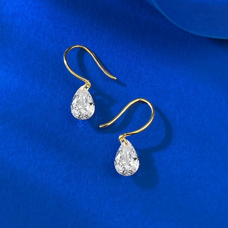 6 * 9Mm Pear-Shaped Water Drop Ear Hook Light Luxury Temperament