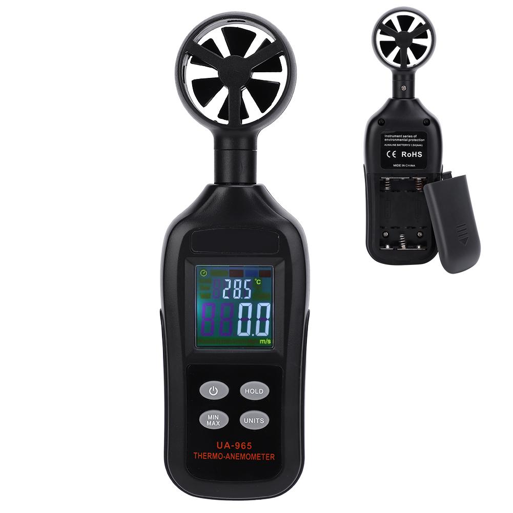 UA965 High Accuracy Mini Digital Anemometer Hand‑Held Wind Speed Meter Measuring Tools