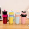Shangqi 1000ml Edelstahl Isolierter Becher mit Strohhalm