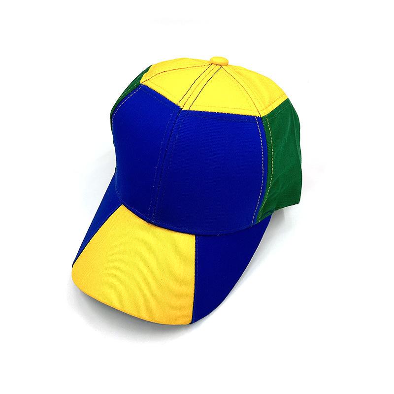 

Colorful Baseball Cap Men Women Adjustable Soccer Fan Hat Football Cheer Cap Cheerleading Hat for World Cup Sports Party Gifts 58-62CM