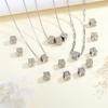 26 Letters Zirconia Inlaid Square Spacer Beads for DIY Bracelets, Necklaces & Pendants