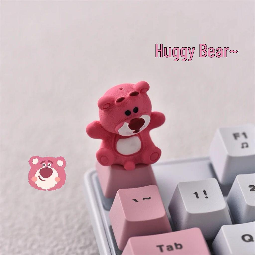 Strawberry Bear Cute Esc Keycap for Mechanical Keyboards