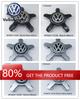 Para VOLKSWAGEN VW 4 peças 135mm Volkswagen Golf Polo Calotas Centrais de Roda de Carro 5 Pinos Tampa Central de Cubo de Roda Emblema Logo Acessórios
