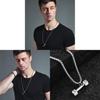 Collier Homme en Acier Titane Avec Pendentif et Chaîne à Perles Pour un Usage Décontracté