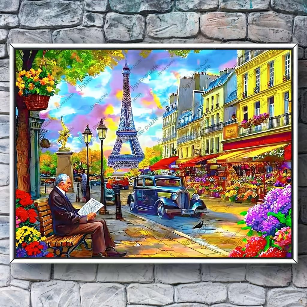 2000/1314/1000/520pcs Jigsaw Puzzles - Family Fun Adult Puzzle, Portable Cuboid DIY Art Decor, High-Quality Paper, Wall Decora
