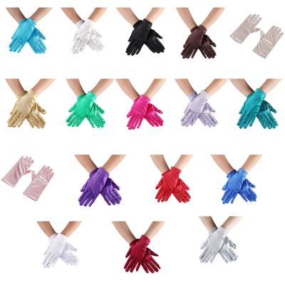 Short Gloves for Formal Event Party Costume Gloves Elegant Ceremony Gloves Adult Unisex Stage Performances Hand Gloves