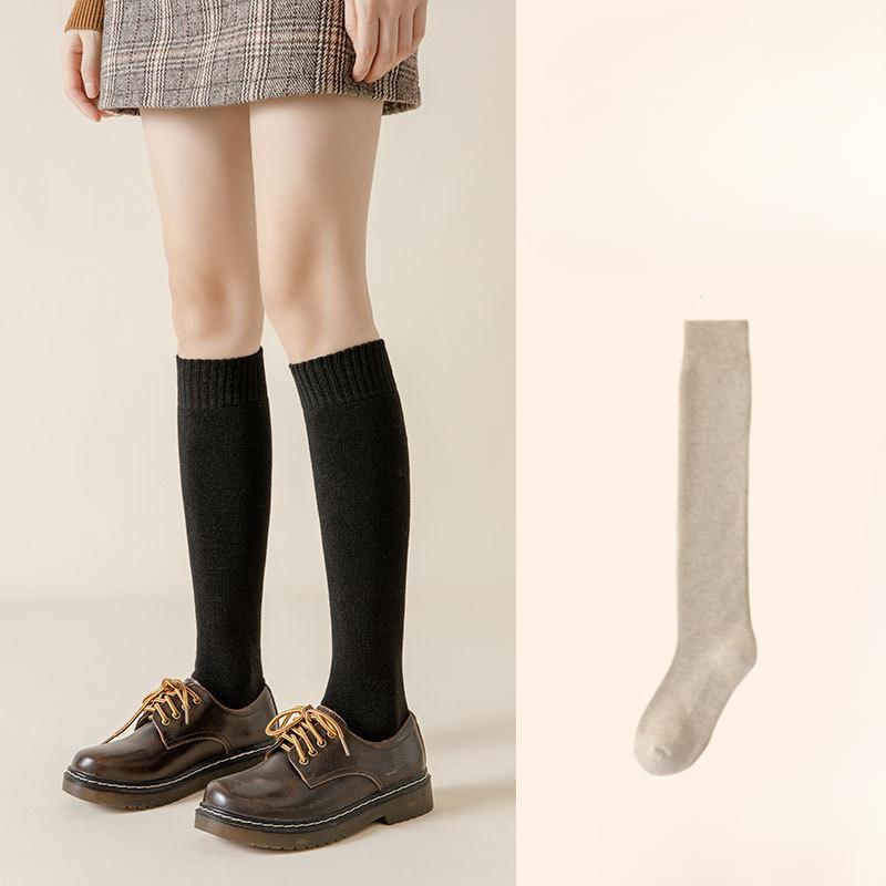 Chaussettes Mollet Chaudes Épaisses en Peluche Automne et Hiver pour Femmes, Amincissantes par Pression