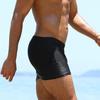 Pantalones cortos transpirables de talla grande para hombre, traje de baño sólido, pantalones cortos de playa, ropa delgada
