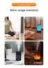 USB Desktop Aroma Diffuser with Flame Effect, Large Mist Humidifier, RGB Ambient Light - Ideal for Hotels & Commercial Spaces