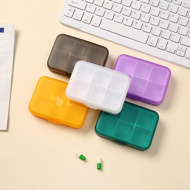 Large Capacity 7-Day Medicine Organizer with 6 Grids for Morning, Noon, and Evening