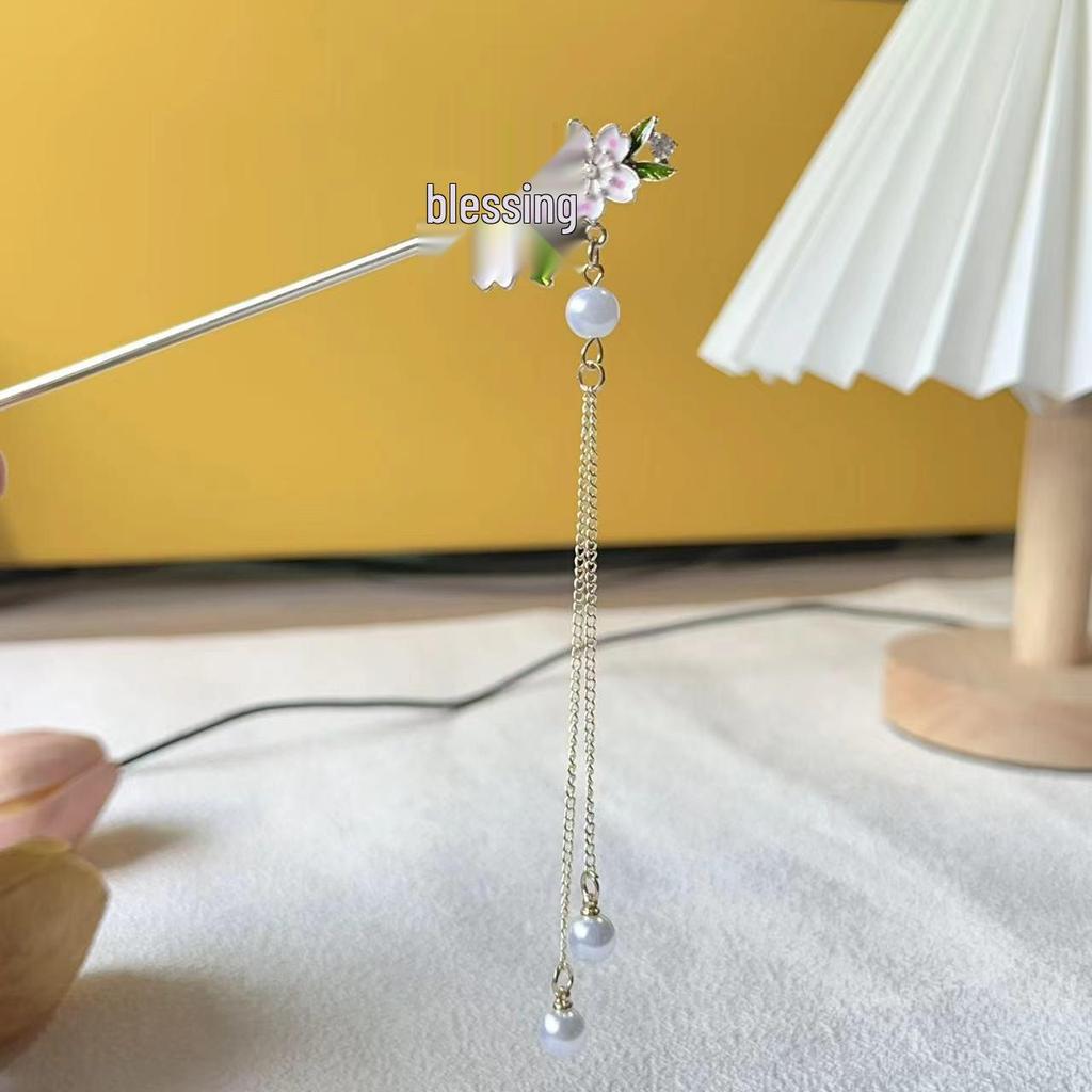 Elegant High-End Chinese Tassel Flower Hairpin for Women - Hanfu & Cheongsam Headwear