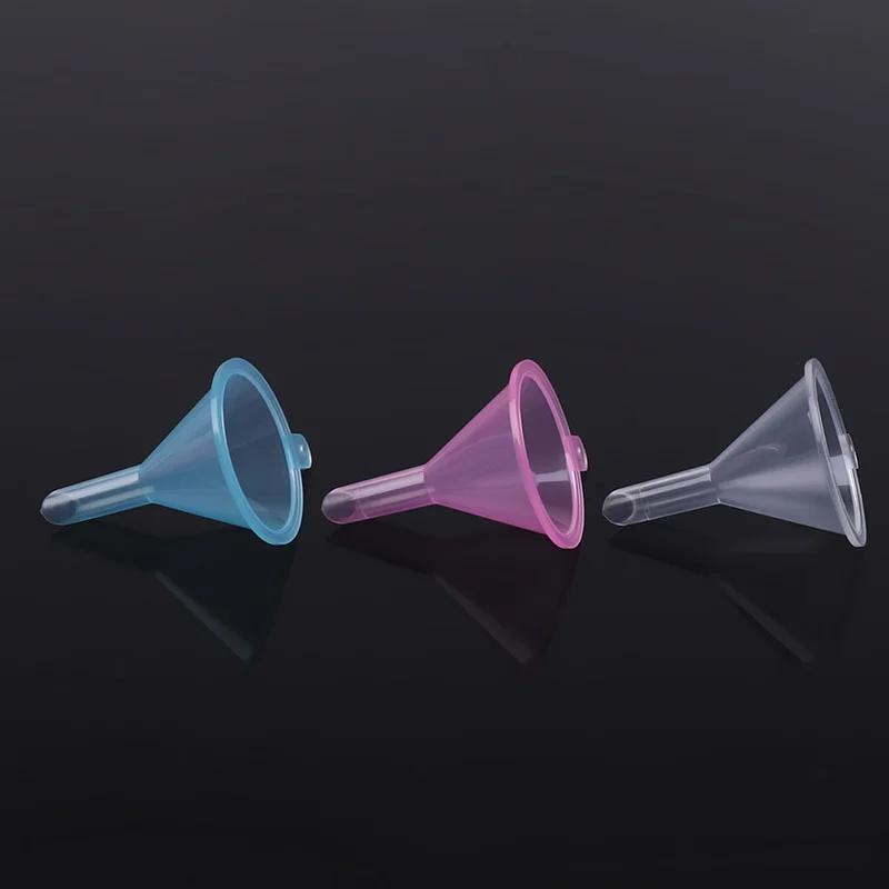 20pcs/lot Small Plastic for Perfume Diffuser Bottle Mini Liquid Oil Funnels Lab Tools
